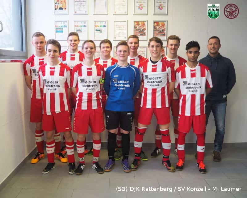 B-Junioren der SG DJK Rattenberg / SV Konzell beim 2. Aschinger-Futsal-Cup 2017